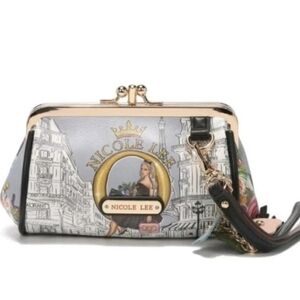 Nicole Lee Kiss Lock Coin Purse Wristlet Wallet NWT